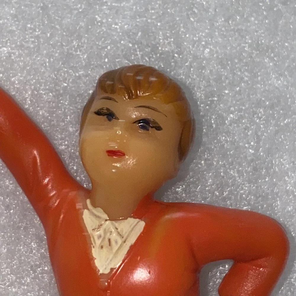 VTG‼ Wilton‎ Chicago Dancer Cake Topper Dancing Teenager Sock Hop Twist